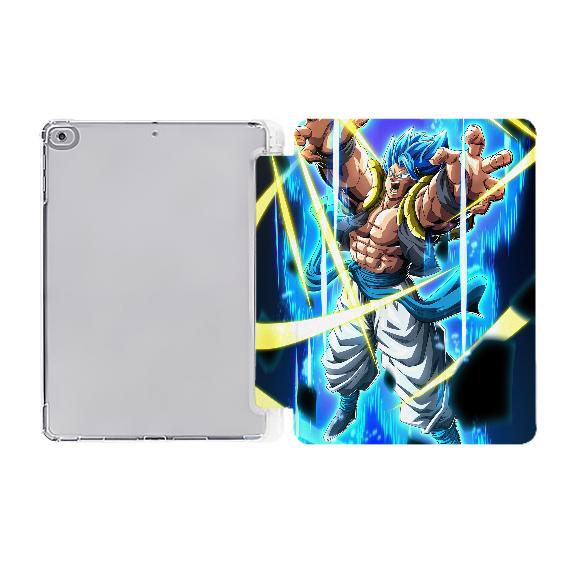 （画像用） ドラゴンボール DRAGON BALL IPad ケース ペン収納付き 三つ折りスタンド PUレザー×シリコン 対応機種9.5/10.5/10.9インチ